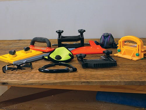 Tools and accessories used to improve table saw safety