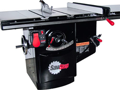 SawStop cabinet saw side view