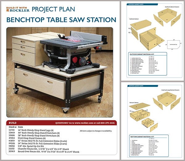 table saw work station plan download button