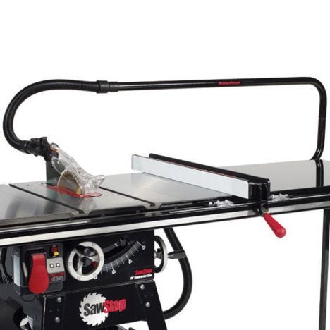 Sawstop over arm table saw dust collector