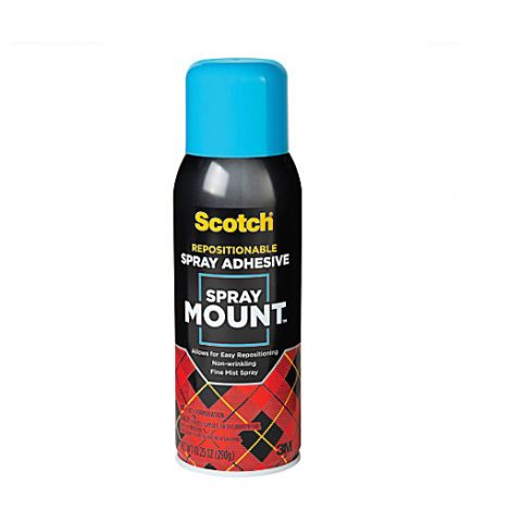 Scotch spray mount adhesive can