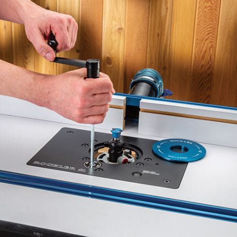Installing Rockler pro lift router lift