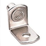 Metal pin for installing adjustable shelving