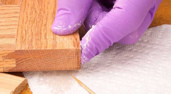 Repairing crack in wood end with CA Glue