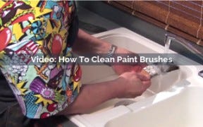 how to clean paint brushed video screenshot