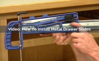 How To Install Metal Drawer Slides Rockler