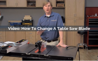 How To Change A Table Saw Blade Video Screenshot