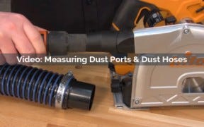 measuring dust ports and dust hoses video screenshot