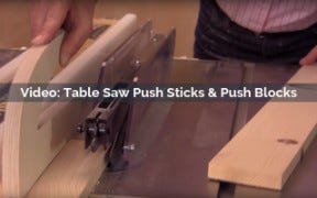 table saw push sticks and push blocks video screenshot