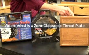 what is a zero clearance throat plate video screenshot