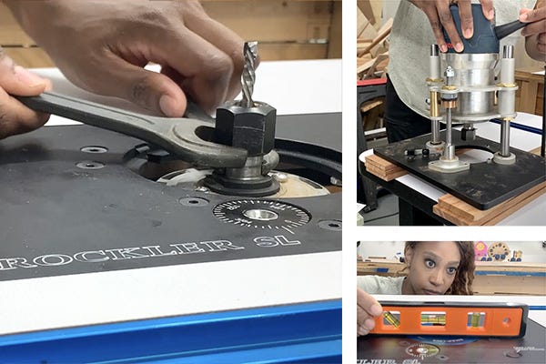 Rockler router store table insert