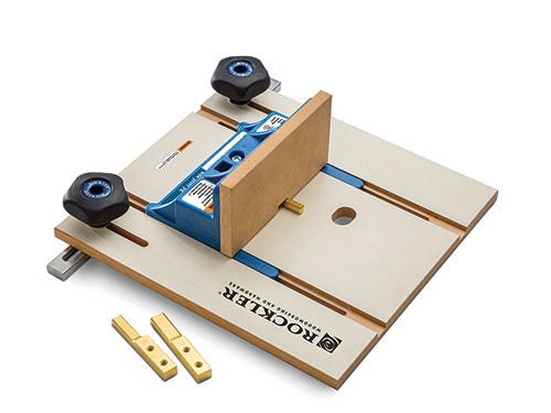 Rockler jig for routing small and medium box parts