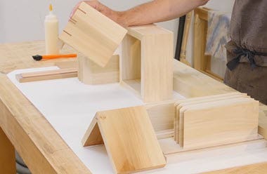 Making casework joinery with splines