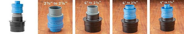 stackable dust fittings