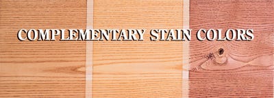 How different colors of stain look on a single piece of wood