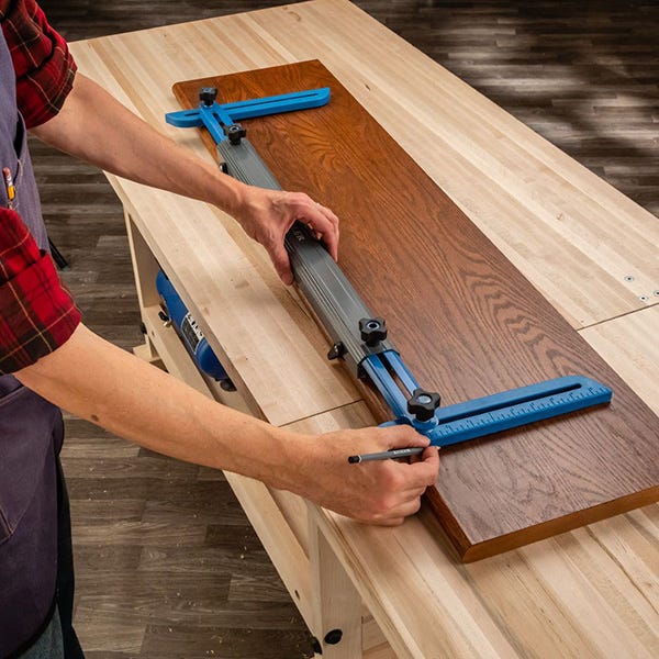 marking length of stair tread