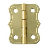 Stamped brass hinge
