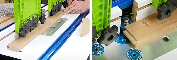 making sticking cuts in stiles and rails