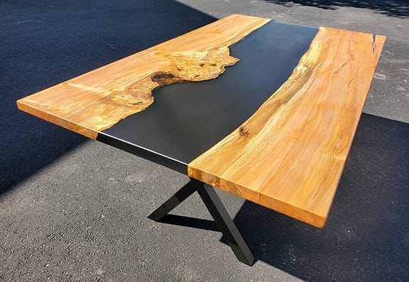 maple epoxy table