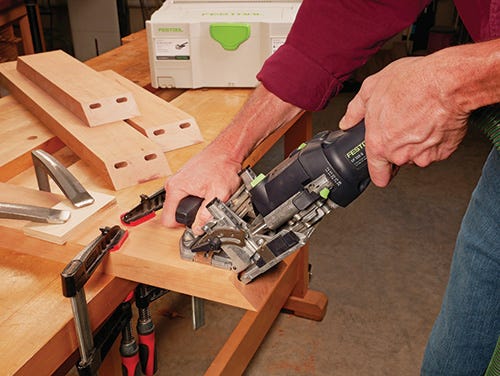 Cutting hole in frame joinery with festool domino