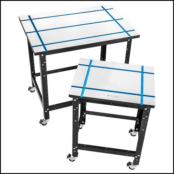 two t-track tables