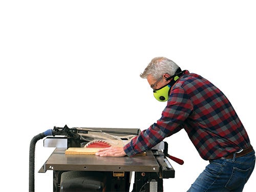 Sawing with a fully outfitted table saw