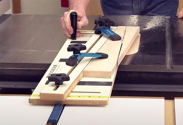 cutting taper on a table saw