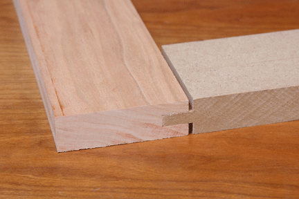 Tongue-and-groove joint with too long of a tongue