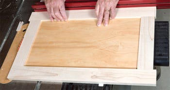 Cutting waste from door frame styles with table saw