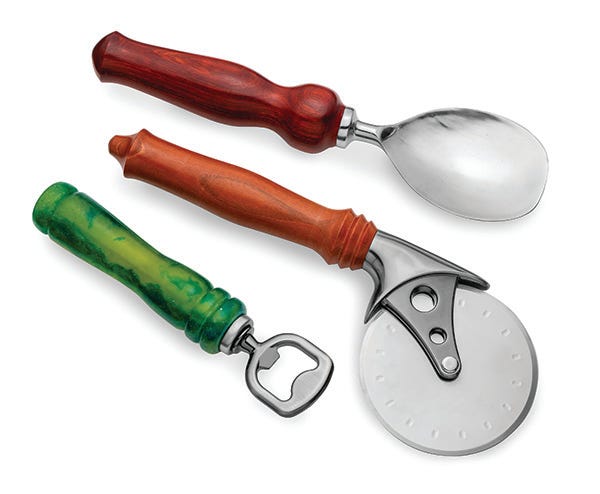turned handles