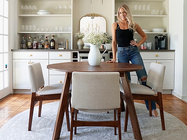 Mid century modern dining sales table plans