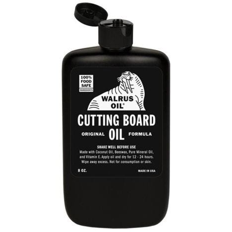Walrus cutting board oil bottle
