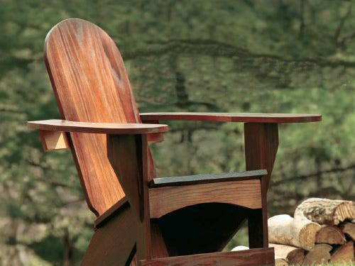 Westport plank chair built using Rockler templates