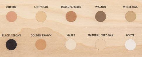 Timbermate Wood Filler Color Chart