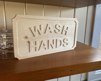 Wash Hand Sign