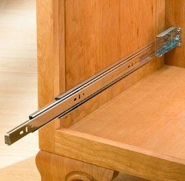 drawer slides slide mounts cabinet rockler hardware glides